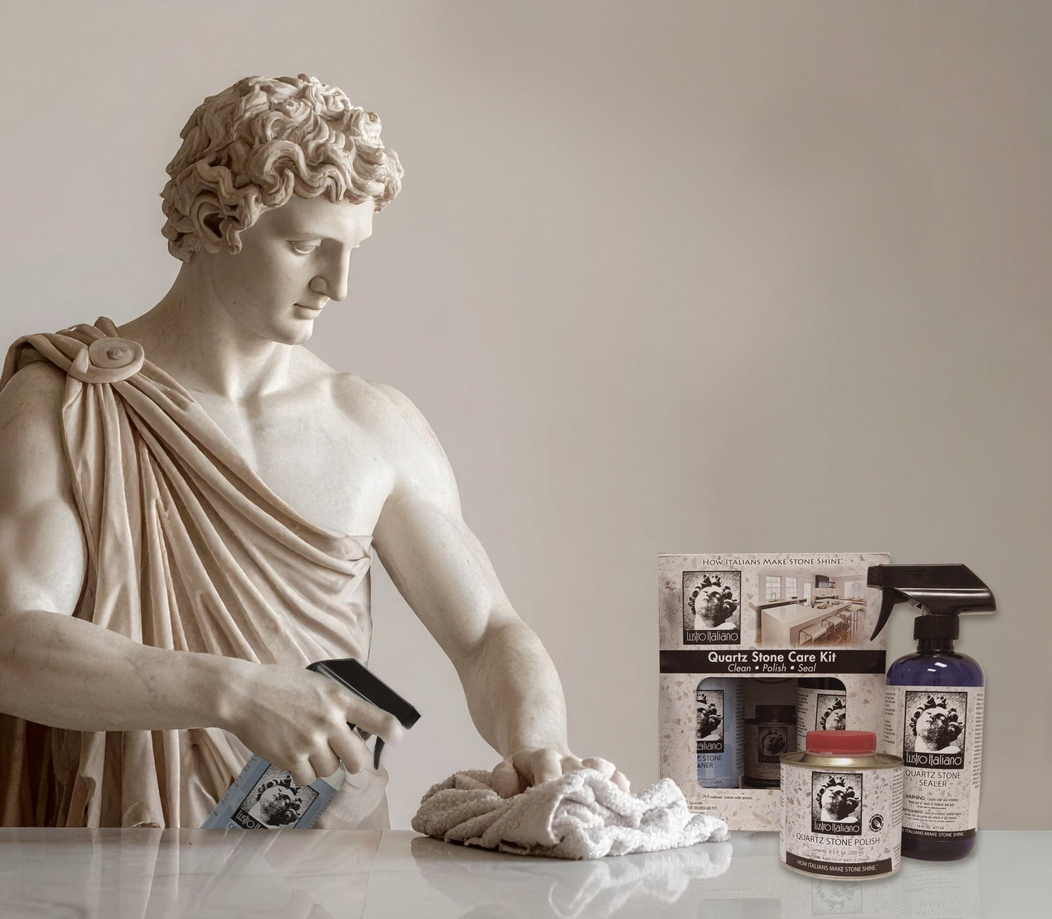 Lustro Italiano Stone Care Kits - Lustro Italiano