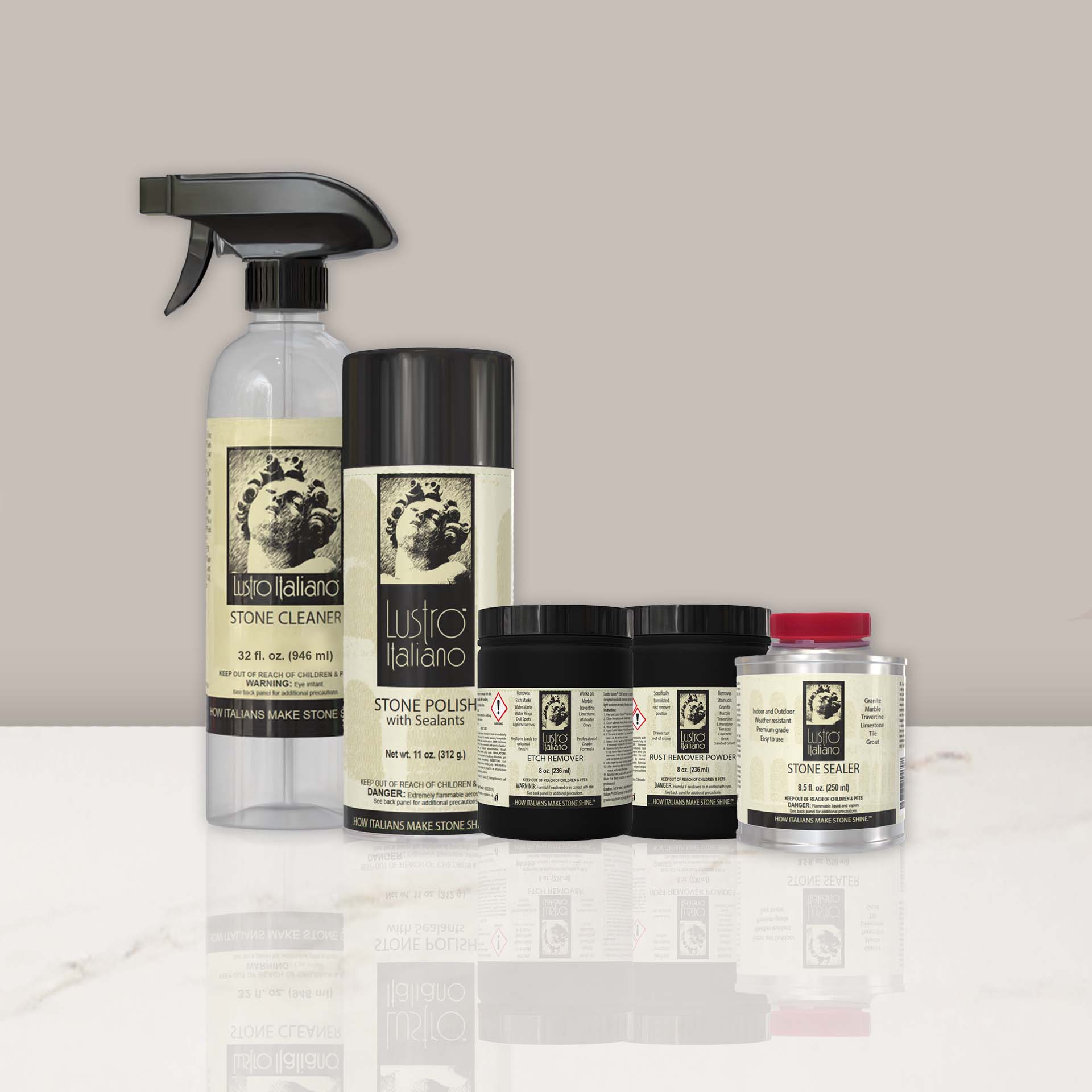 Marble Rust Remover & Restoration Kit - Lustro Italiano