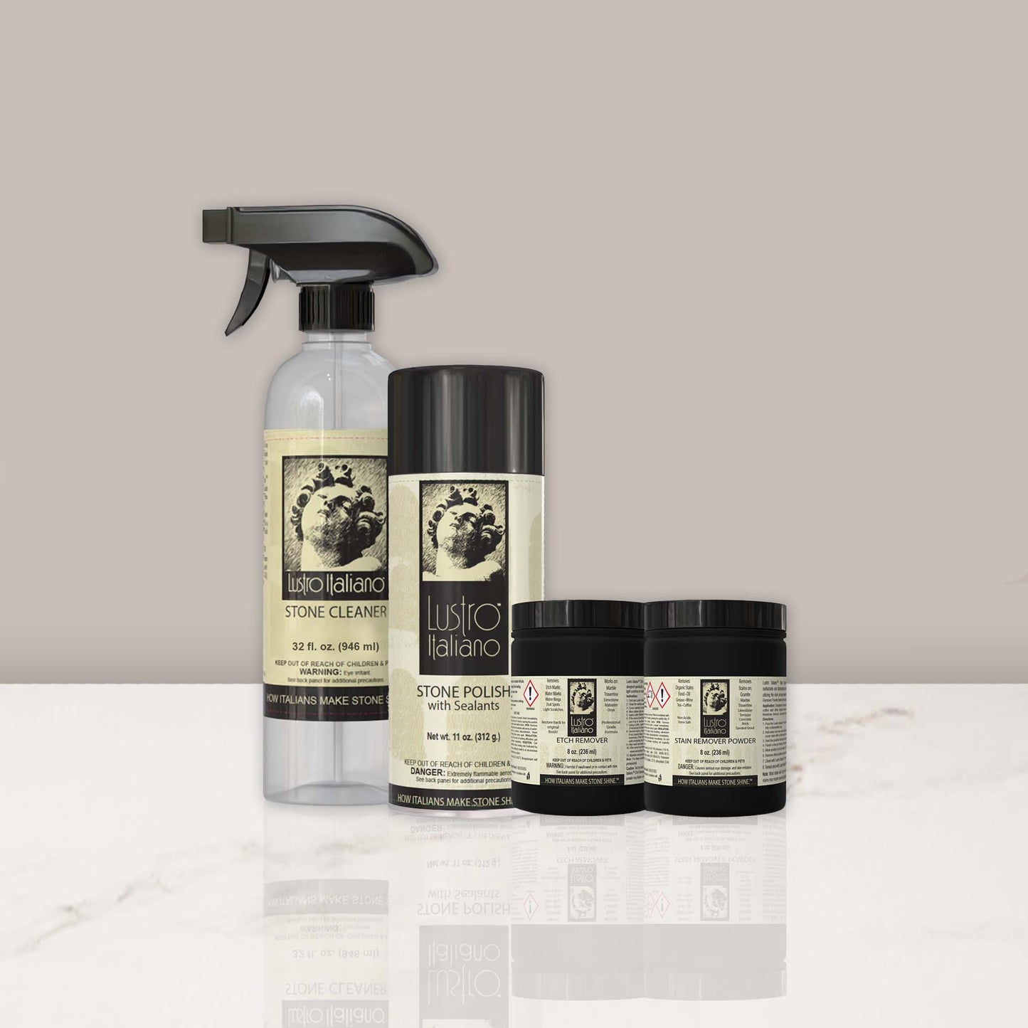 Marble Stain & Etch Remover Kit - Lustro Italiano
