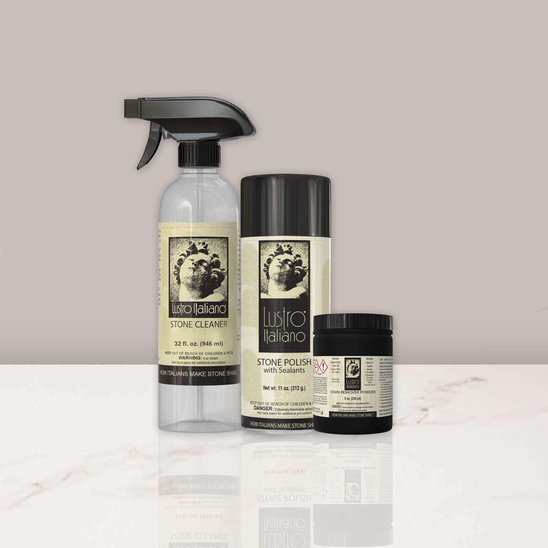 Natural Stone Stain & Restore Kit - Lustro Italiano
