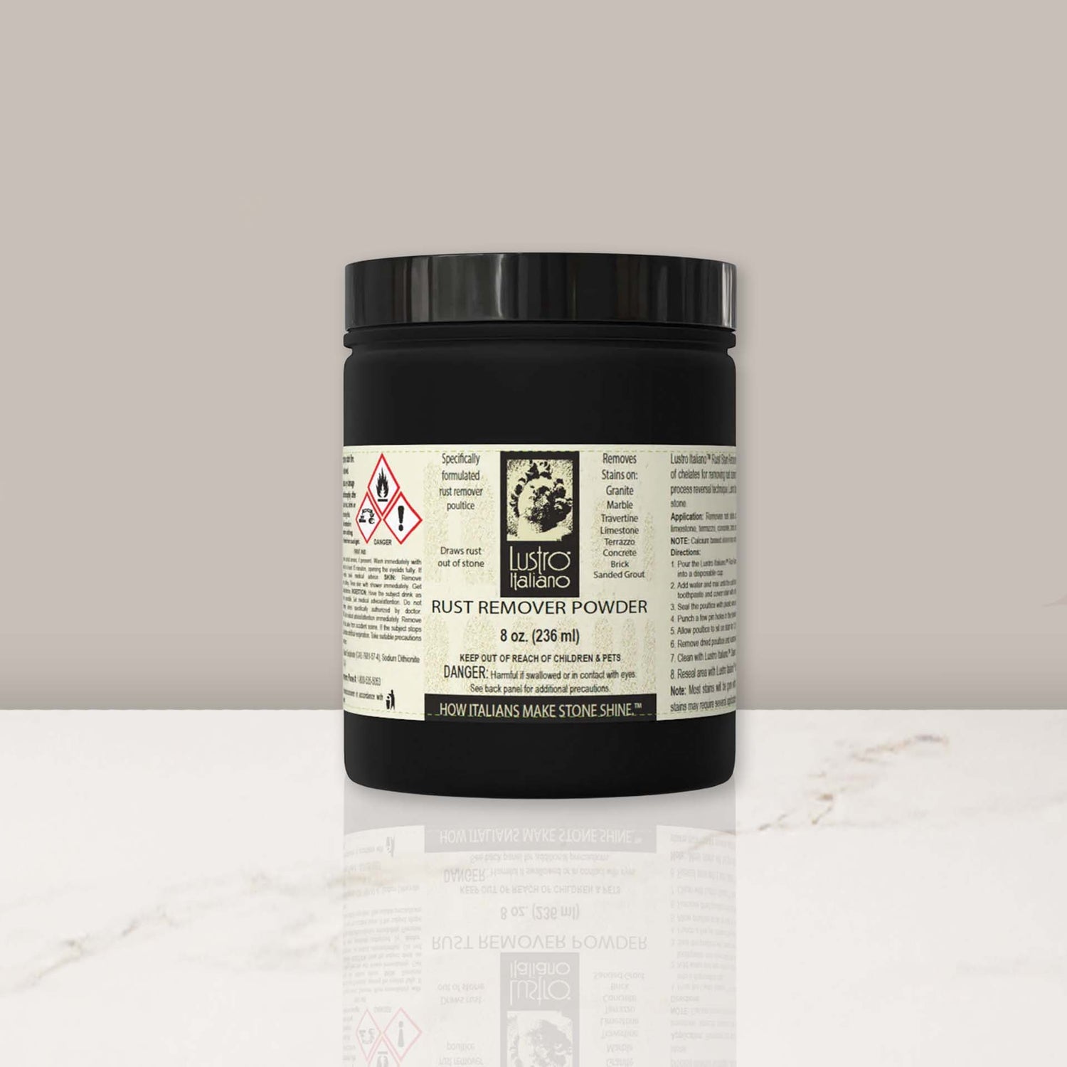 Rust Remover Powder (8oz) - Lustro Italiano